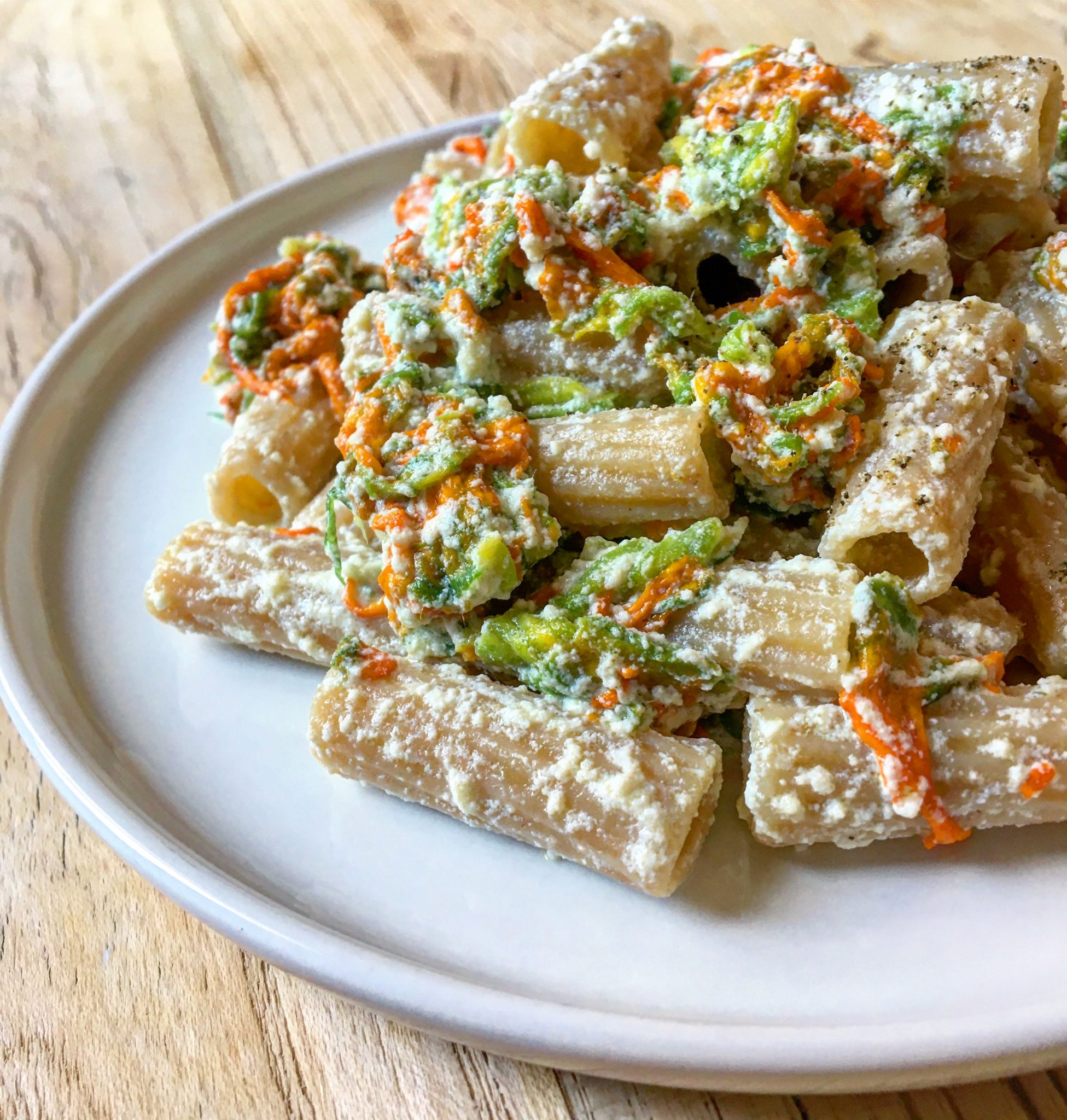 Pasta Con Ricotta E Fiori Di Zucca Silviaandrosmarino 